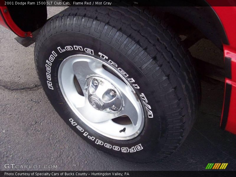 Flame Red / Mist Gray 2001 Dodge Ram 1500 SLT Club Cab