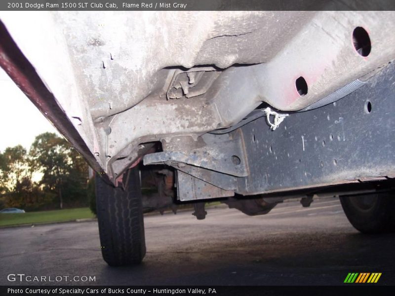 Flame Red / Mist Gray 2001 Dodge Ram 1500 SLT Club Cab