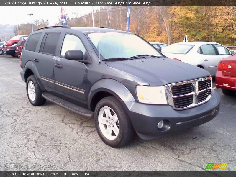 Steel Blue Metallic / Dark Slate Gray/Light Slate Gray 2007 Dodge Durango SLT 4x4