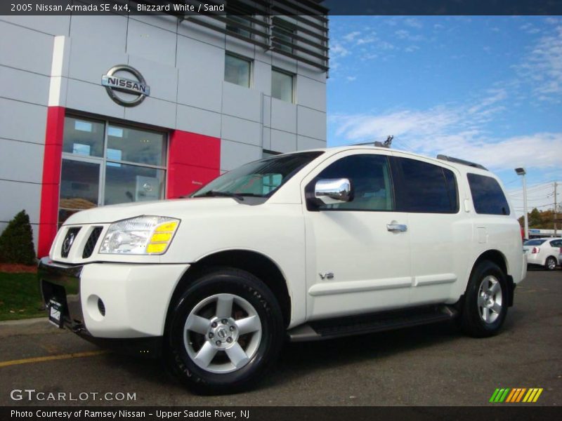 Blizzard White / Sand 2005 Nissan Armada SE 4x4
