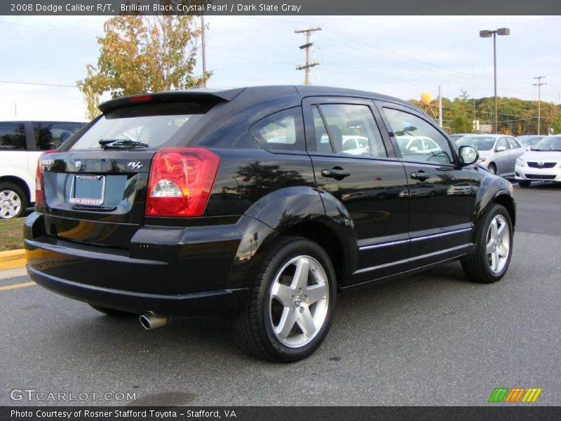 Brilliant Black Crystal Pearl / Dark Slate Gray 2008 Dodge Caliber R/T