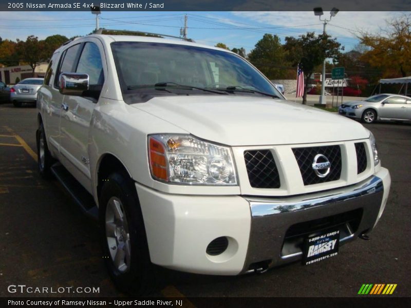 Blizzard White / Sand 2005 Nissan Armada SE 4x4