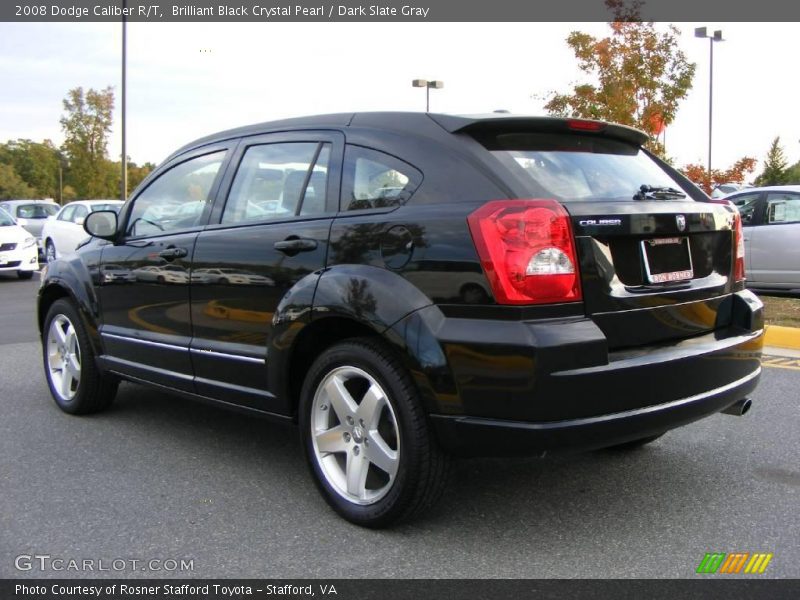 Brilliant Black Crystal Pearl / Dark Slate Gray 2008 Dodge Caliber R/T