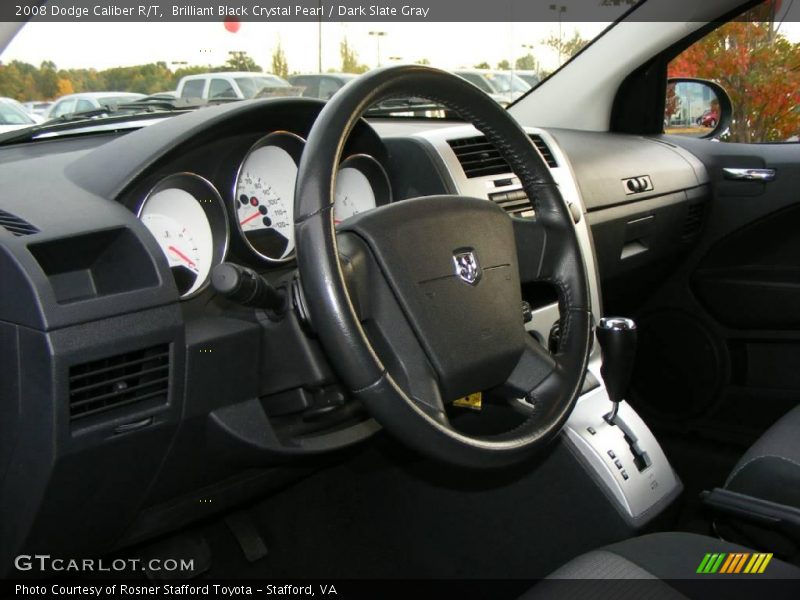 Brilliant Black Crystal Pearl / Dark Slate Gray 2008 Dodge Caliber R/T