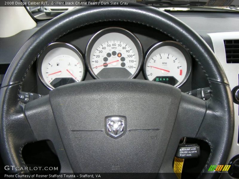 Brilliant Black Crystal Pearl / Dark Slate Gray 2008 Dodge Caliber R/T