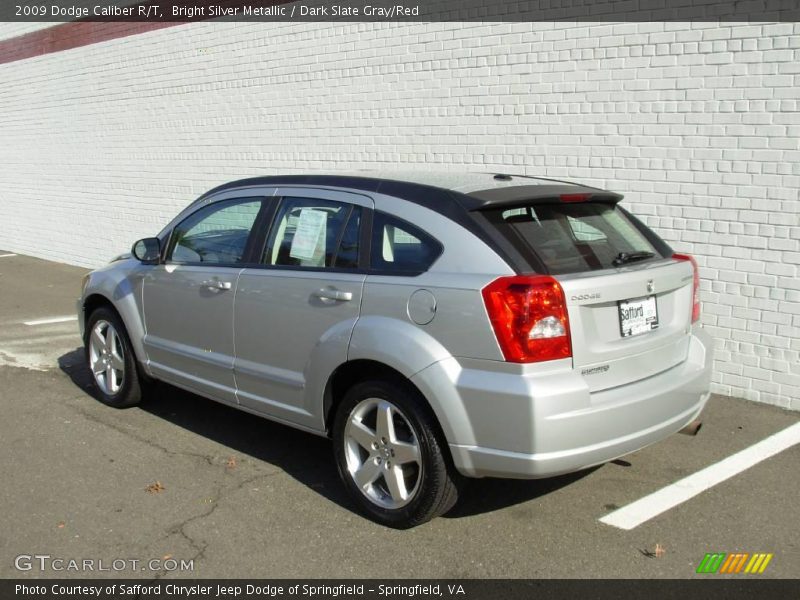 Bright Silver Metallic / Dark Slate Gray/Red 2009 Dodge Caliber R/T