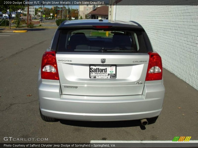 Bright Silver Metallic / Dark Slate Gray/Red 2009 Dodge Caliber R/T