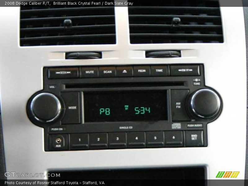 Brilliant Black Crystal Pearl / Dark Slate Gray 2008 Dodge Caliber R/T