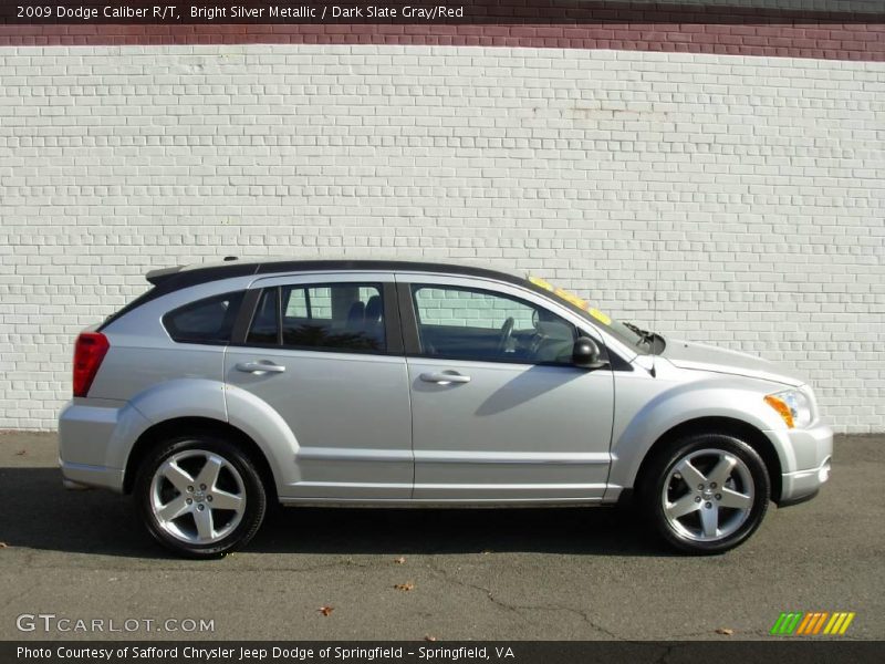Bright Silver Metallic / Dark Slate Gray/Red 2009 Dodge Caliber R/T