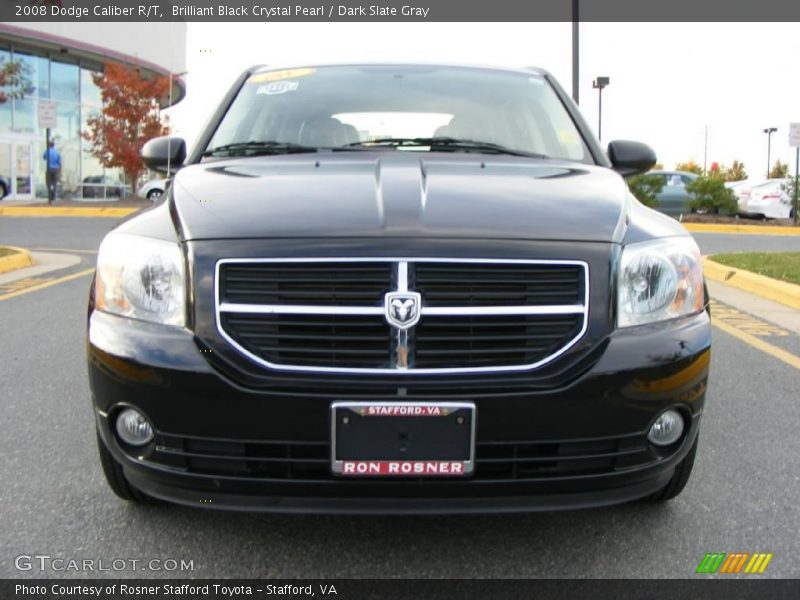 Brilliant Black Crystal Pearl / Dark Slate Gray 2008 Dodge Caliber R/T