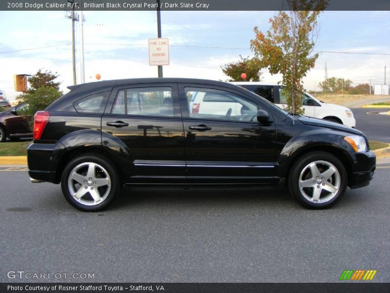 Brilliant Black Crystal Pearl / Dark Slate Gray 2008 Dodge Caliber R/T