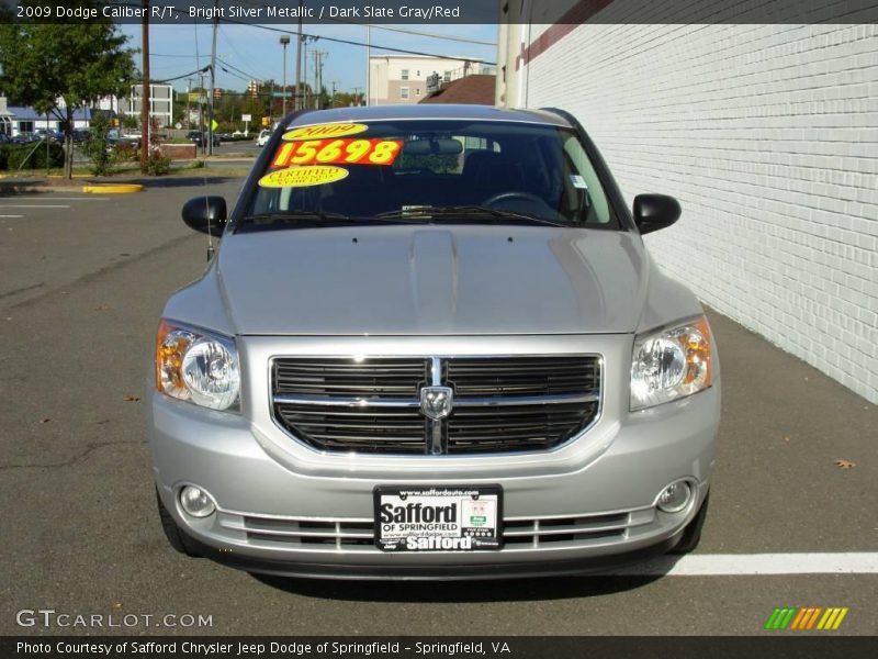 Bright Silver Metallic / Dark Slate Gray/Red 2009 Dodge Caliber R/T