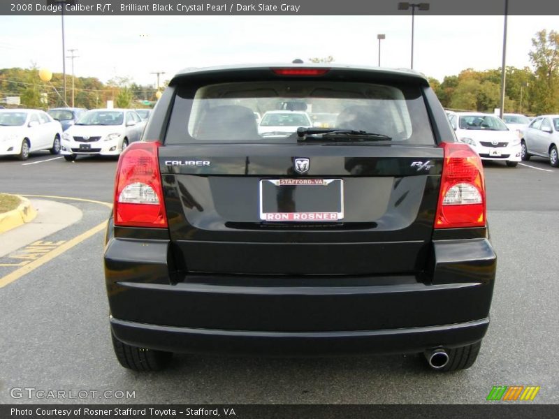 Brilliant Black Crystal Pearl / Dark Slate Gray 2008 Dodge Caliber R/T