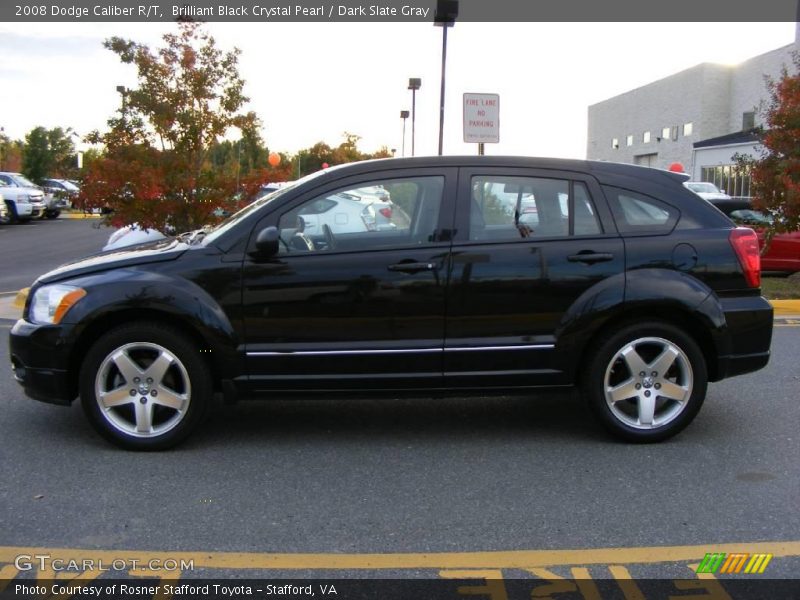 Brilliant Black Crystal Pearl / Dark Slate Gray 2008 Dodge Caliber R/T