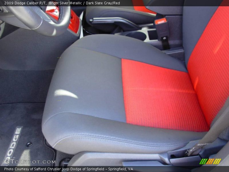 Bright Silver Metallic / Dark Slate Gray/Red 2009 Dodge Caliber R/T