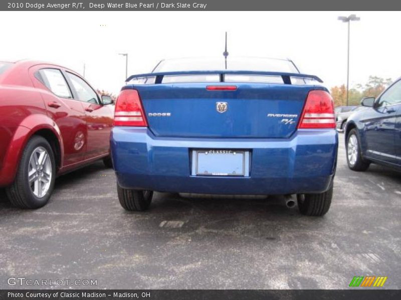 Deep Water Blue Pearl / Dark Slate Gray 2010 Dodge Avenger R/T