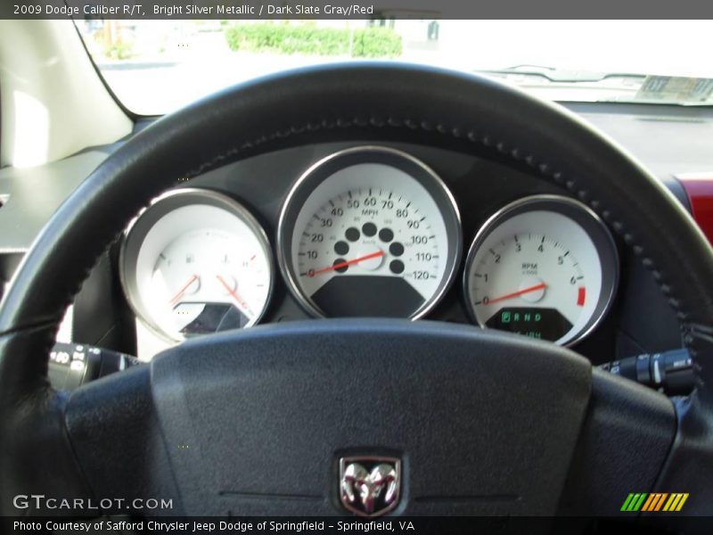 Bright Silver Metallic / Dark Slate Gray/Red 2009 Dodge Caliber R/T