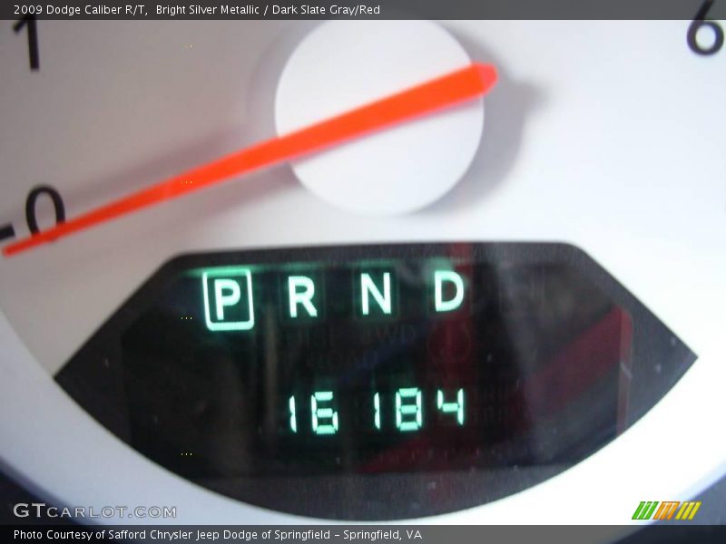 Bright Silver Metallic / Dark Slate Gray/Red 2009 Dodge Caliber R/T