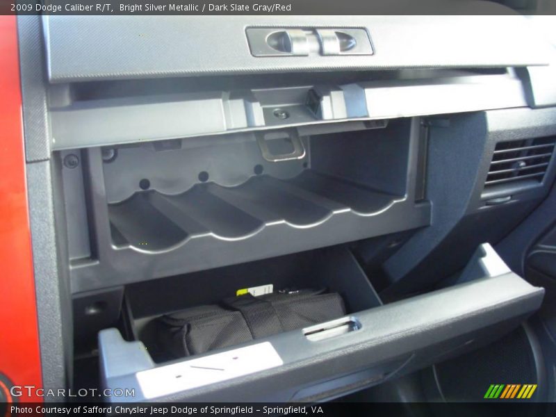 Bright Silver Metallic / Dark Slate Gray/Red 2009 Dodge Caliber R/T