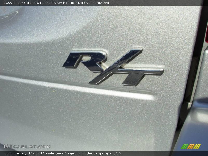 Bright Silver Metallic / Dark Slate Gray/Red 2009 Dodge Caliber R/T