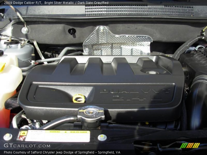Bright Silver Metallic / Dark Slate Gray/Red 2009 Dodge Caliber R/T