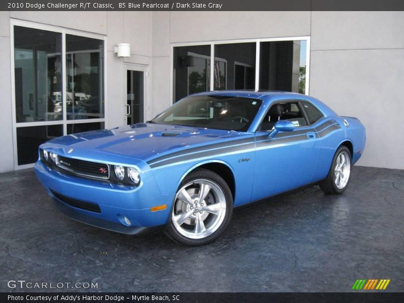 B5 Blue Pearlcoat / Dark Slate Gray 2010 Dodge Challenger R/T Classic