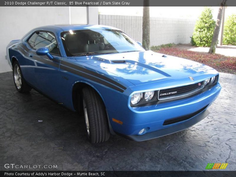 B5 Blue Pearlcoat / Dark Slate Gray 2010 Dodge Challenger R/T Classic