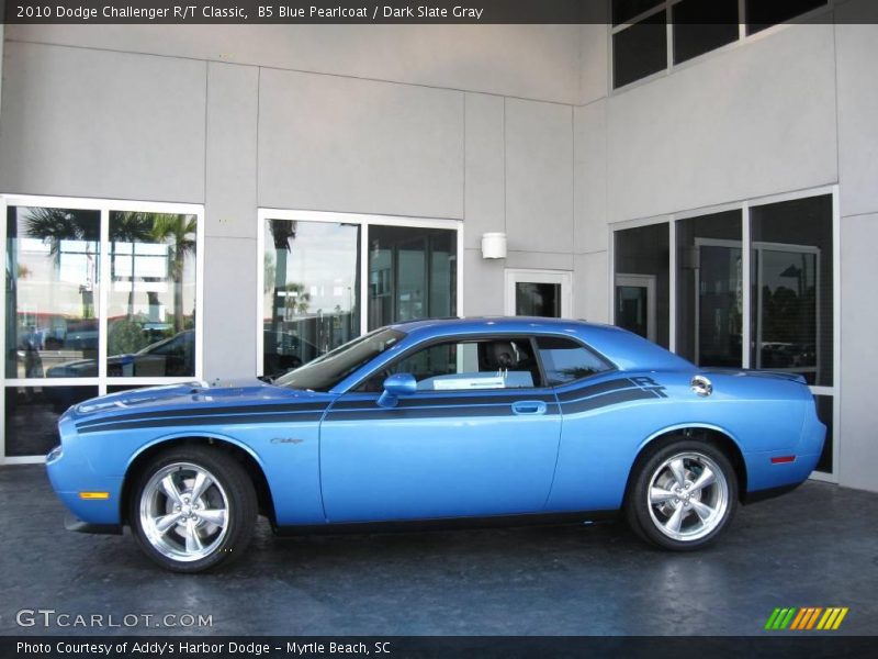 B5 Blue Pearlcoat / Dark Slate Gray 2010 Dodge Challenger R/T Classic