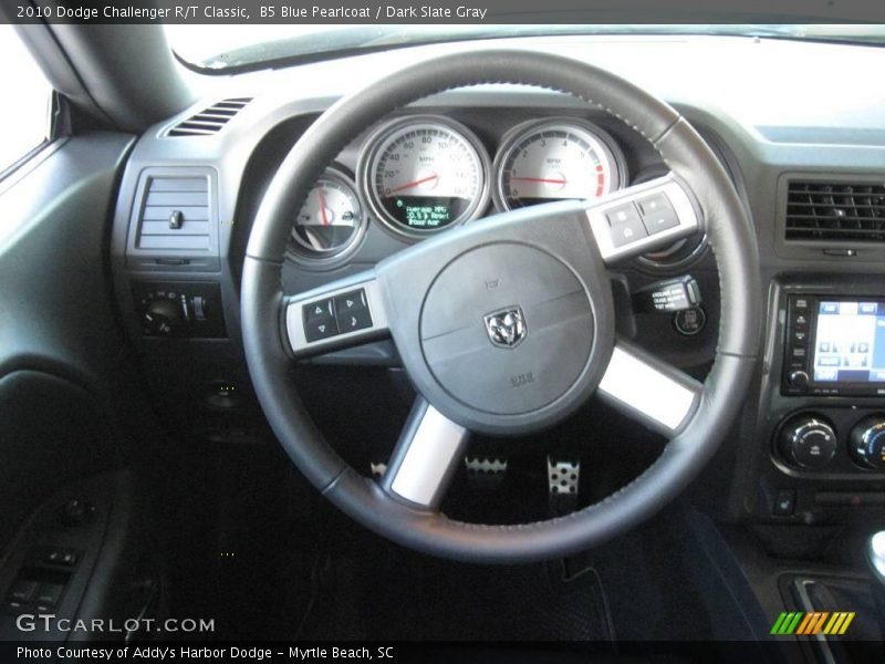 B5 Blue Pearlcoat / Dark Slate Gray 2010 Dodge Challenger R/T Classic