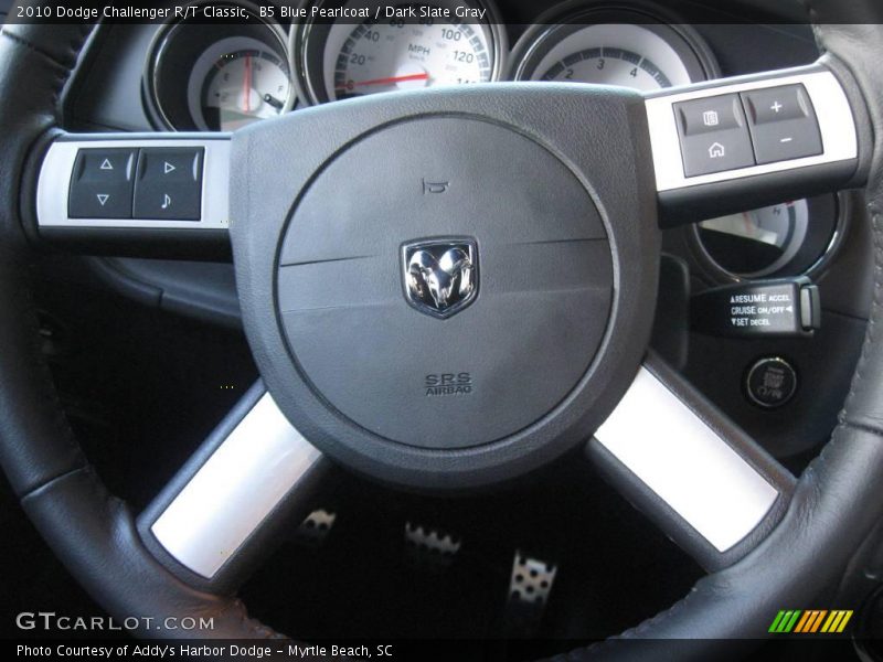 B5 Blue Pearlcoat / Dark Slate Gray 2010 Dodge Challenger R/T Classic