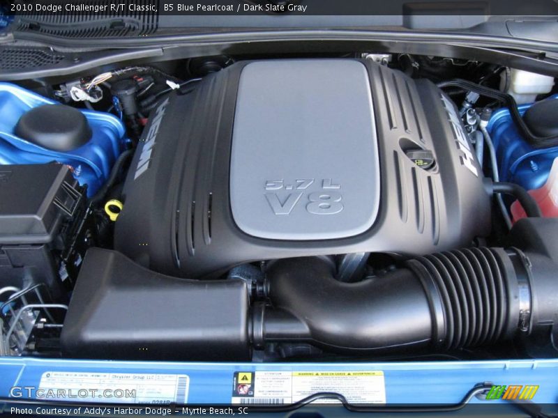 B5 Blue Pearlcoat / Dark Slate Gray 2010 Dodge Challenger R/T Classic