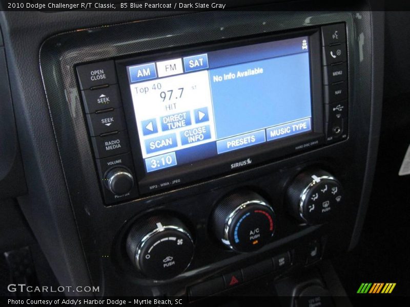 B5 Blue Pearlcoat / Dark Slate Gray 2010 Dodge Challenger R/T Classic