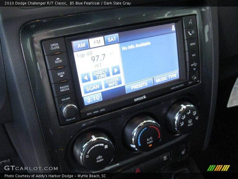 B5 Blue Pearlcoat / Dark Slate Gray 2010 Dodge Challenger R/T Classic