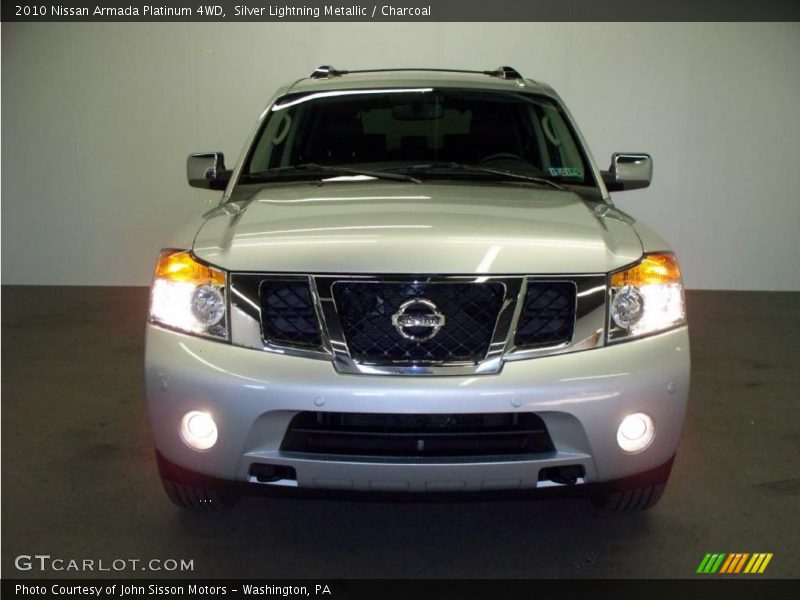 Silver Lightning Metallic / Charcoal 2010 Nissan Armada Platinum 4WD