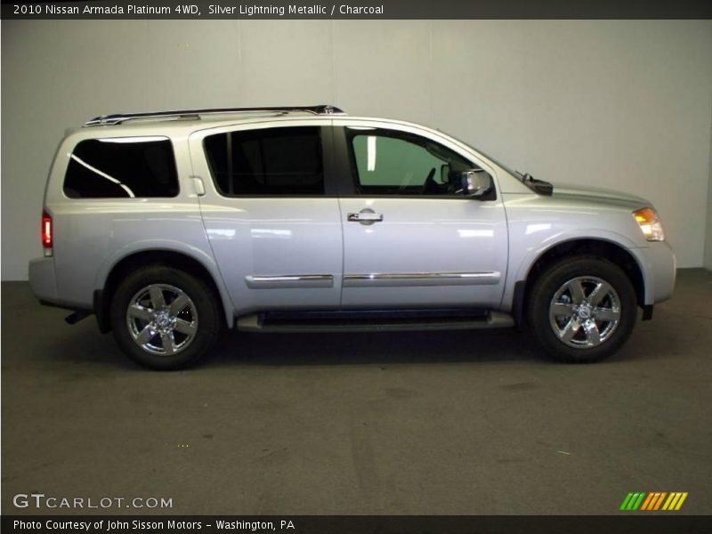 Silver Lightning Metallic / Charcoal 2010 Nissan Armada Platinum 4WD