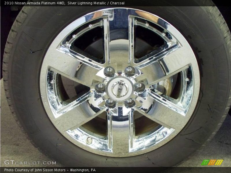 Silver Lightning Metallic / Charcoal 2010 Nissan Armada Platinum 4WD