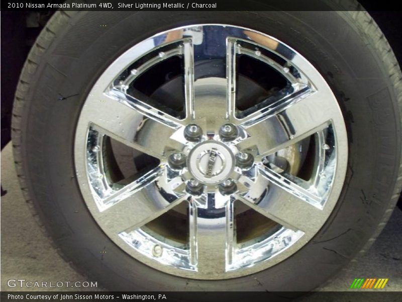 Silver Lightning Metallic / Charcoal 2010 Nissan Armada Platinum 4WD
