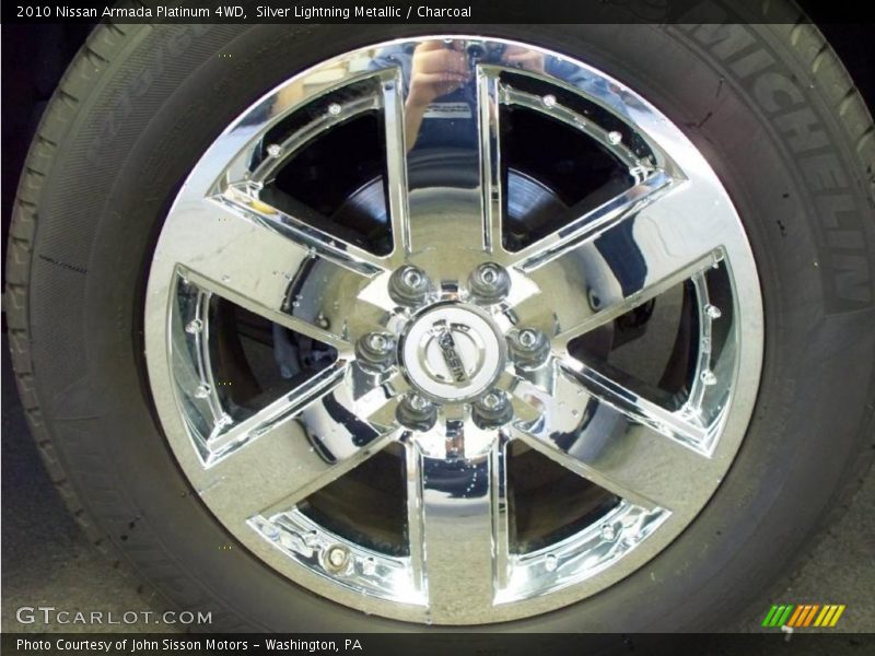 Silver Lightning Metallic / Charcoal 2010 Nissan Armada Platinum 4WD