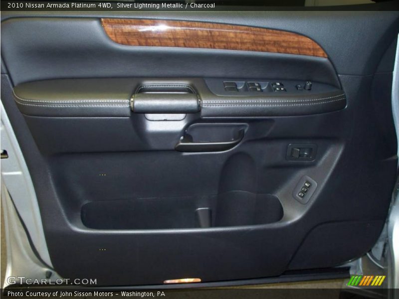 Silver Lightning Metallic / Charcoal 2010 Nissan Armada Platinum 4WD