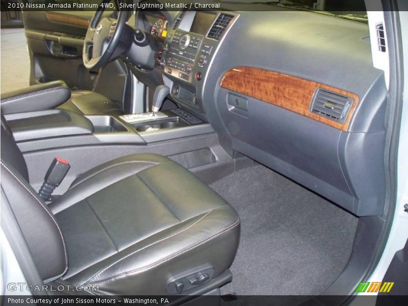 Silver Lightning Metallic / Charcoal 2010 Nissan Armada Platinum 4WD