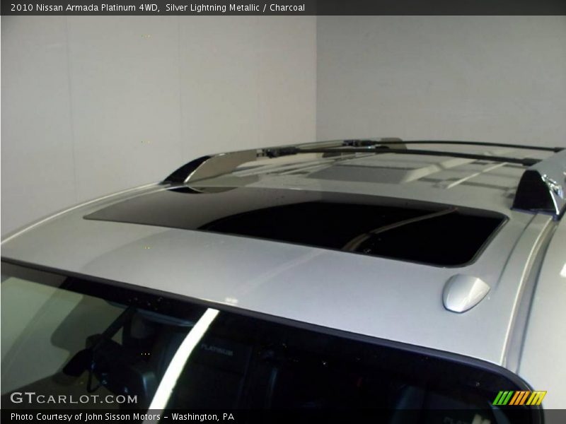 Silver Lightning Metallic / Charcoal 2010 Nissan Armada Platinum 4WD
