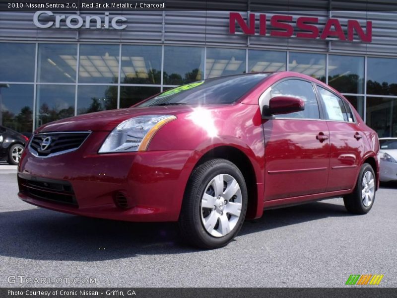 Red Brick Metallic / Charcoal 2010 Nissan Sentra 2.0