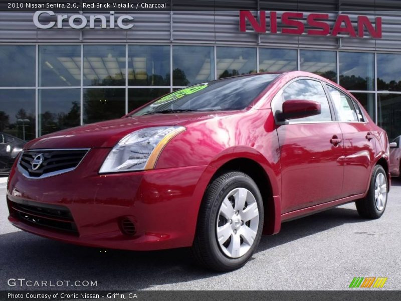 Red Brick Metallic / Charcoal 2010 Nissan Sentra 2.0
