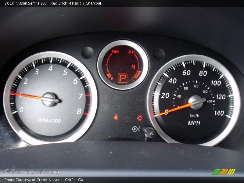 Red Brick Metallic / Charcoal 2010 Nissan Sentra 2.0