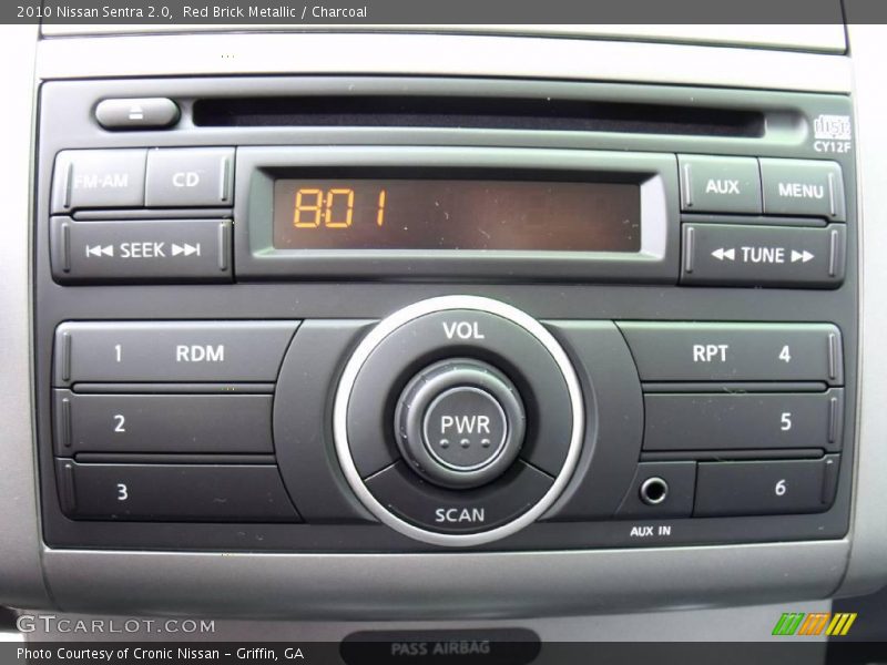 Red Brick Metallic / Charcoal 2010 Nissan Sentra 2.0