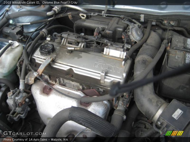 Chrome Blue Pearl / Gray 2003 Mitsubishi Galant ES
