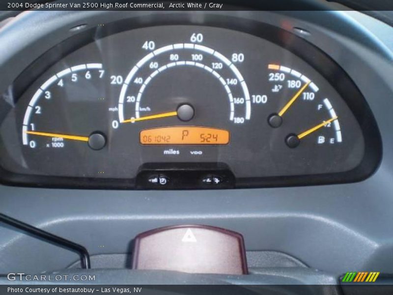 Arctic White / Gray 2004 Dodge Sprinter Van 2500 High Roof Commercial