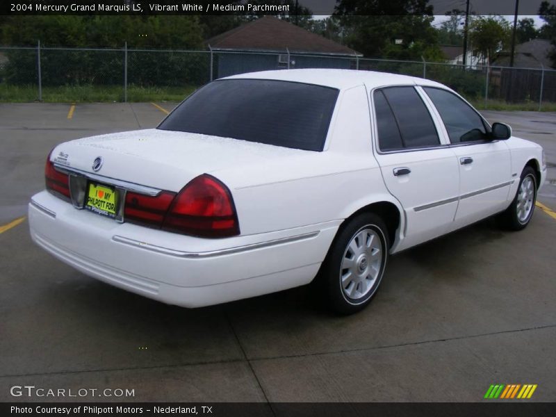 Vibrant White / Medium Parchment 2004 Mercury Grand Marquis LS