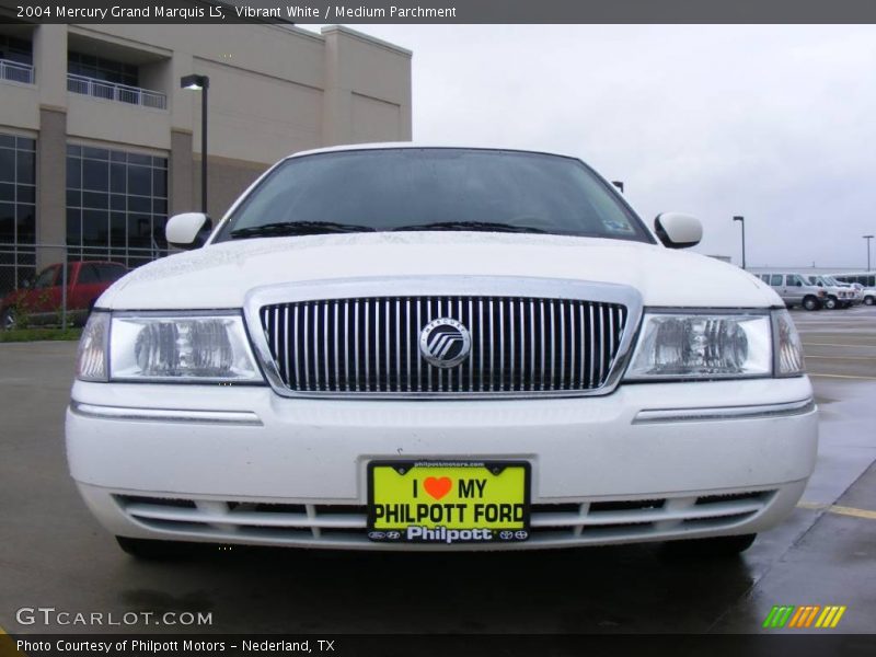 Vibrant White / Medium Parchment 2004 Mercury Grand Marquis LS
