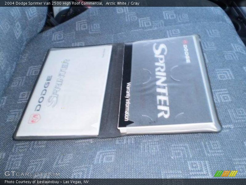 Arctic White / Gray 2004 Dodge Sprinter Van 2500 High Roof Commercial